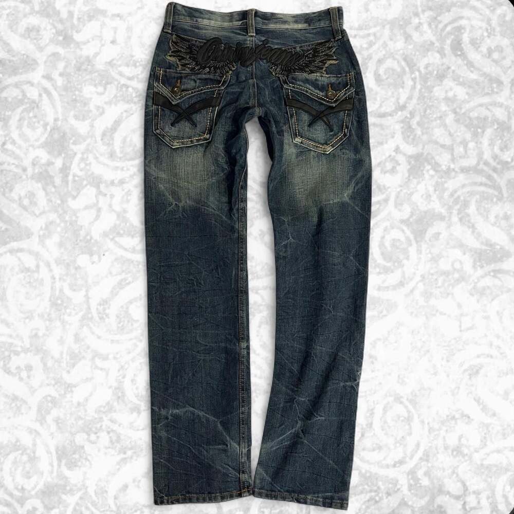 Origin Jeans Vintage Embroidered Wing Flap Pocket Denim